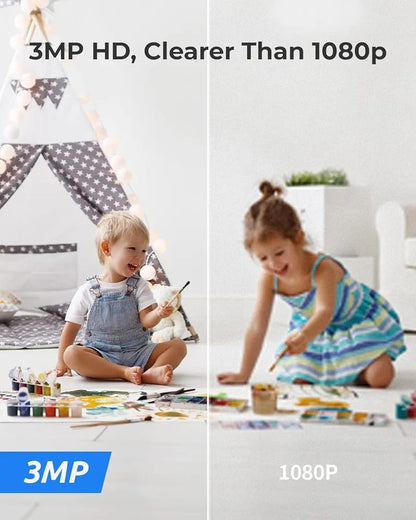 REOLINK E1 Indoor WiFi Camera – 360° Baby & Pet Monitor with Night Vision & 2-Way Audio