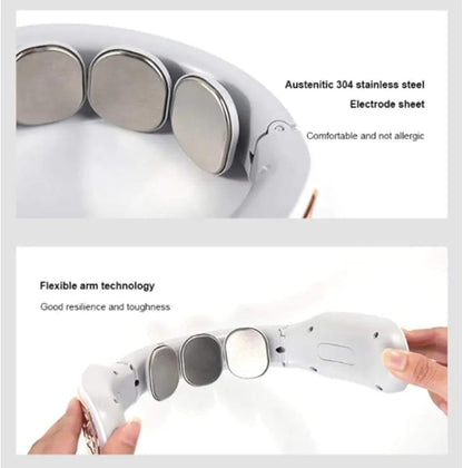 NCRD Smart Neck Massager – Cordless Heat Therapy with 4 Modes & 15 Intensity Levels