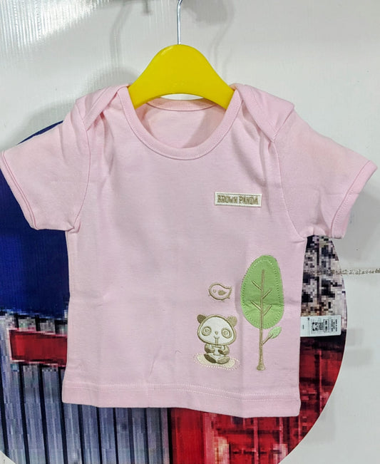 Pink Baby Shirt & Trousers Set – 100% Organic Cotton | Art No. CM0013
