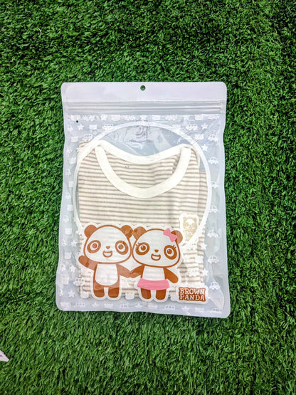 Skin Brown Striped Baby Shirt – 100% Organic Cotton | Art No. CM0009