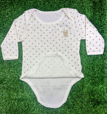 Brown Panda Baby Boy Romper – Full Sleeves, Half Bottom | 100% Organic Cotton | Art No. CM0004