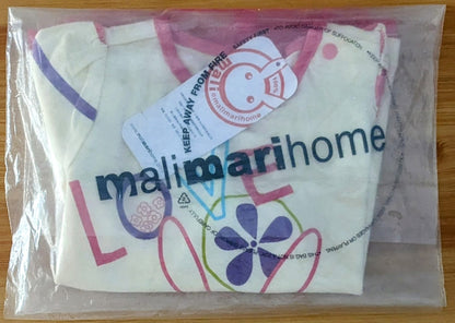 Skin-Colored Frock Style Baby Shirt with "Love" Design | Organic Cotton | Art No. CM0043