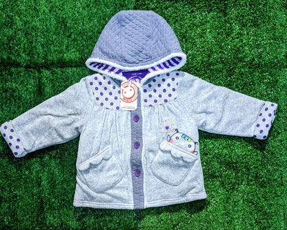 Full Sleeve Grey Hoodie – Double Cotton with Polyester Filling | CM0056