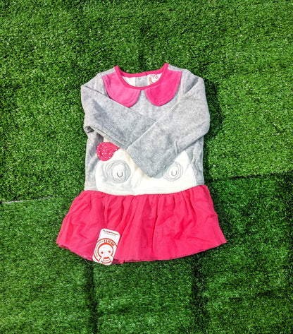 Full Sleeve Panda Frock – Double Cotton Fabric | CM0057