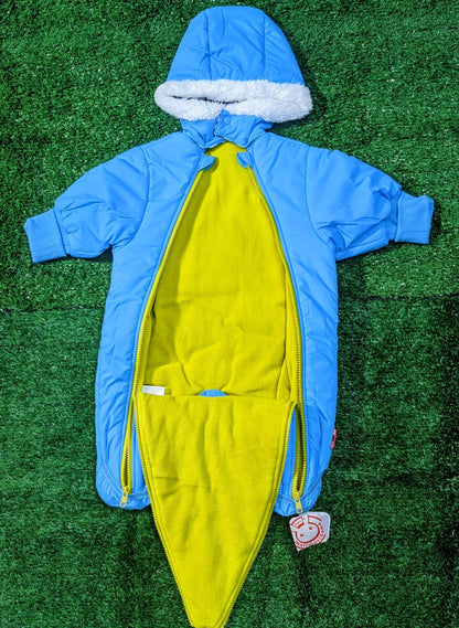 Puffer Jacket/Romper with Hood – Cotton Lining & Polyester Filling | Warm Full Body Outerwear | CM0071