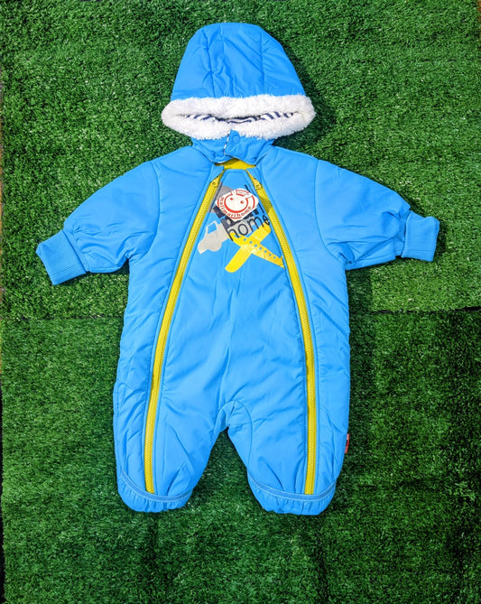Puffer Jacket/Romper with Hood – Cotton Lining & Polyester Filling | Warm Full Body Outerwear | CM0071