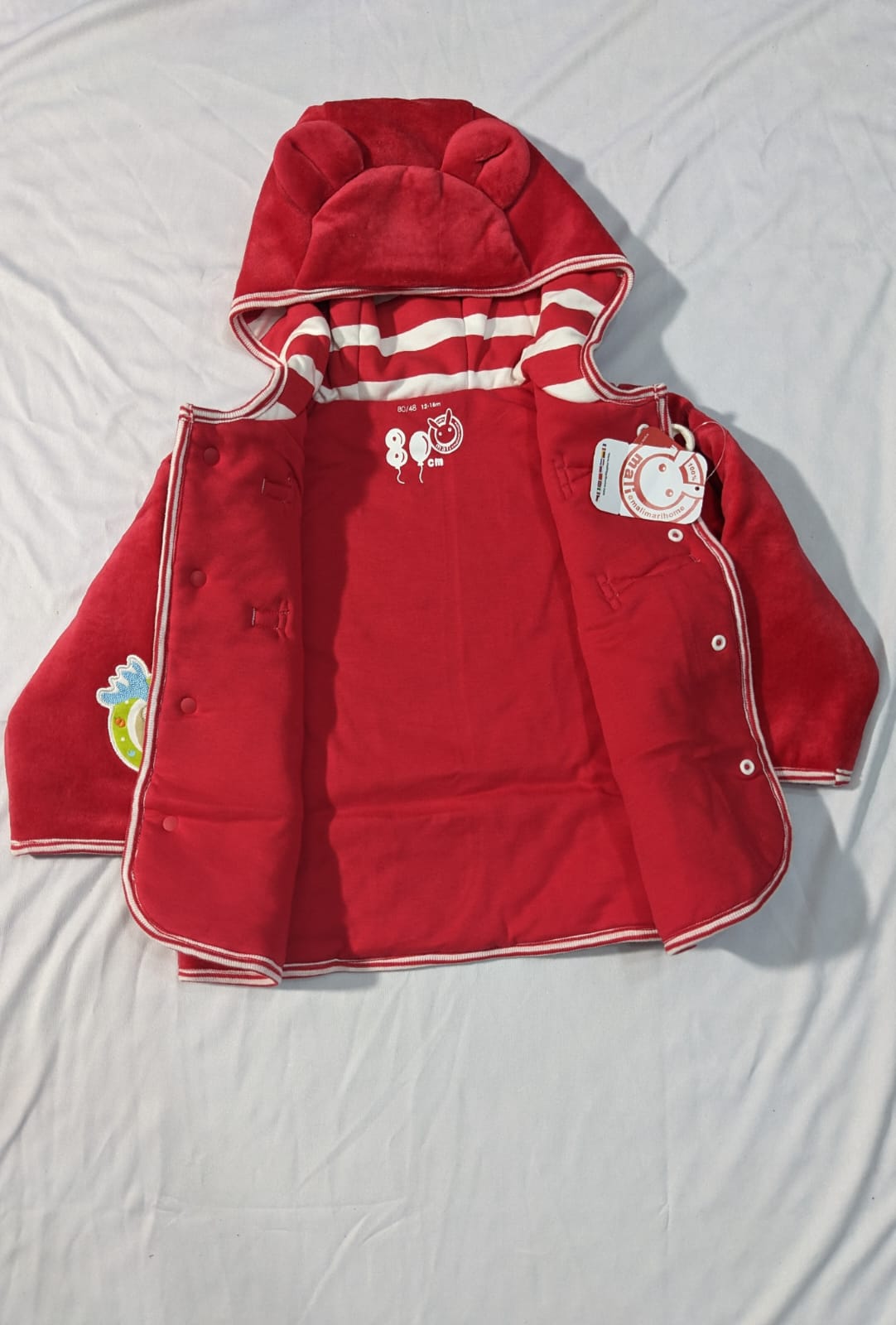 Kids Upper – Open Front | Double Cotton with Polyester Filling | Warm & Lightweight | CM0063