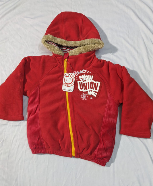 Yellow Zip Hoodie – Double Cotton | Snow Union Front Design | CM0065