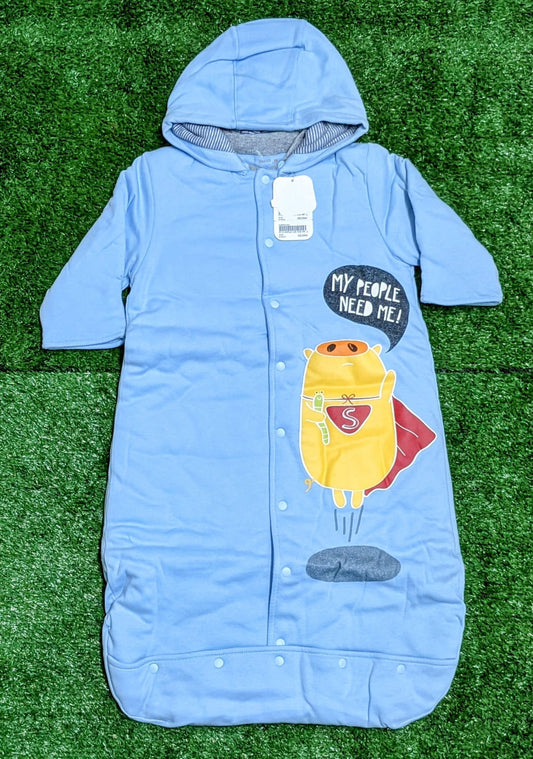 Full Sleeves Baby Sleeping Bag with Hoodie | Polyester Filling | Art No. CM0107