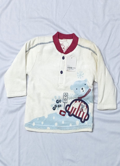 Full Sleeves Baby Shirt | Double Cotton with Polyester Filling | Art No. CM0106