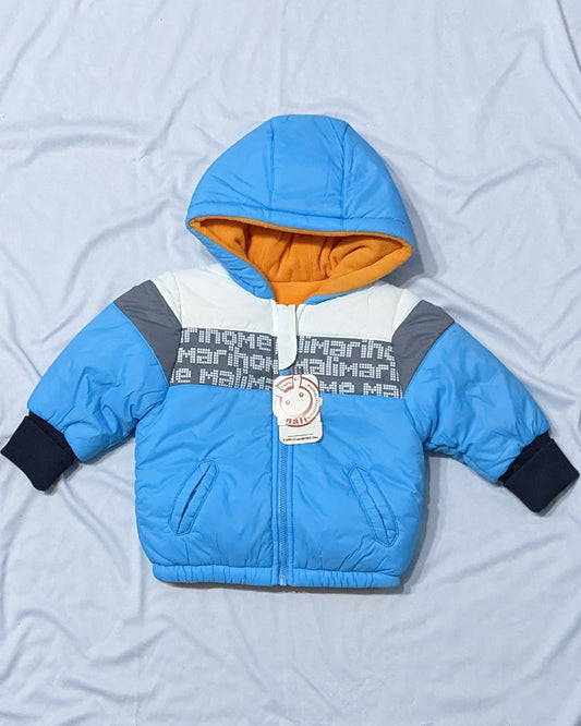 Full Sleeves Baby Puffer Jacket with Hoodie | Warm Winter Wear | Art No. CM0108
