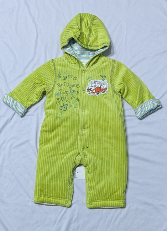 Full Sleeves Baby Romper with Hoodie | Double Cotton Fabric | Art No. CM0114