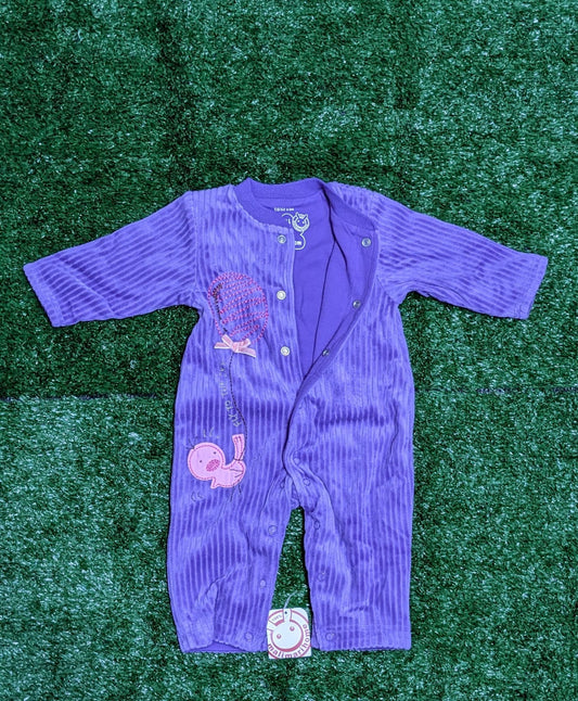 Full Sleeves Baby Romper | Katari Fabric Outer & Double Cotton Inner | Art No. CM0119
