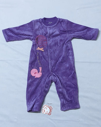 Full Sleeves Baby Romper | Katari Fabric Outer & Double Cotton Inner | Art No. CM0119