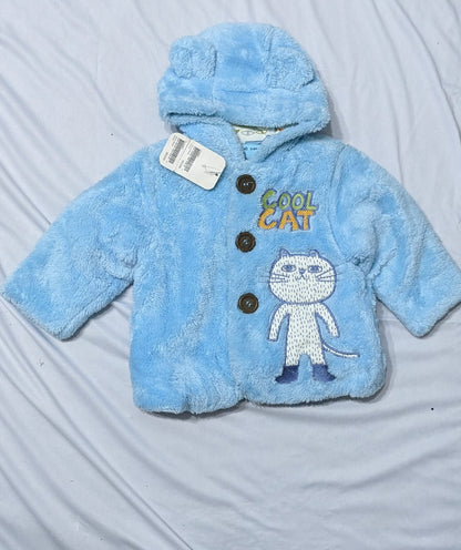 Full Sleeves Baby Romper with Hoodie | Outer Fur & Double Cotton | Art No. CM0130