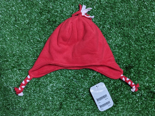 Red Baby Cap with Ear Covers | Warm & Cozy Winter Hat | Art No. CM0138