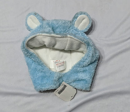 Rabbit Style Blue Baby Cap | Double Cotton with Outer Fur & Full Ear Cover | Art No. CM0145