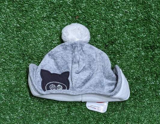 Grey & White Baby Cap | Double Cotton with Polyester Filling | Art No. CM0150
