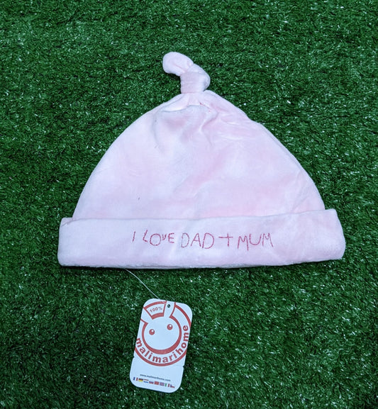 Double Cotton Baby Cap Pink | Soft & Breathable Infant Hat | Art No. CM0156