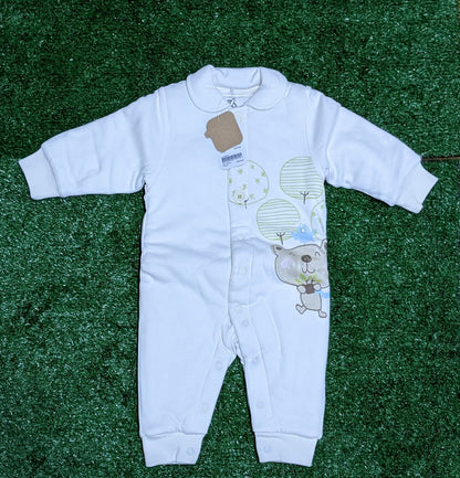 Double Cotton Full Body Baby Romper with Polyester Filling | Warm & Cozy Suit | Art No. CM0157