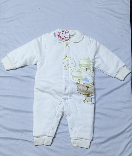 Double Cotton Full Body Baby Romper with Polyester Filling | Warm & Cozy Suit | Art No. CM0157