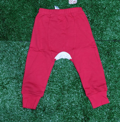 Red Baby Trouser with Rabbit Front Design | Soft & Stylish Bottom Wear | Art No. CM0160