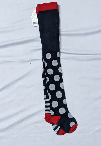 White Dotted Baby Leggi Socks | Soft & Stretchable Footwear | Art No. CM0165