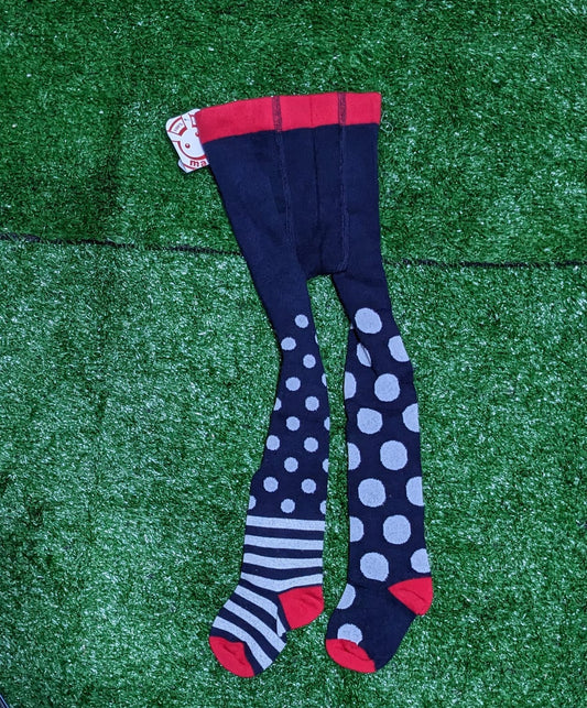 White Dotted Baby Leggi Socks | Soft & Stretchable Footwear | Art No. CM0165