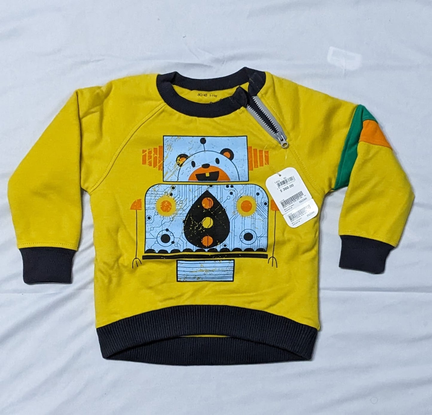 Yellow Baby Full Sleeves Shirt | Double Cotton with Polyester Filling | Art No. CM0176