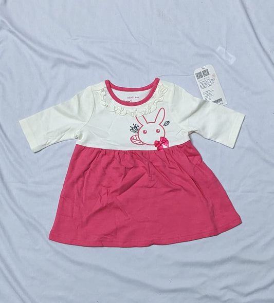 Baby Girl Frock Style Shirt | Full Sleeves for Cute & Comfy Wear | Art No. CM0188