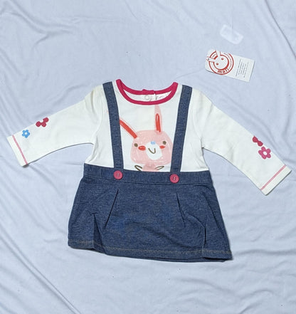 Baby Girl Frock Style Shirt | Full Sleeves for Elegant Everyday Wear | Art No. CM0190