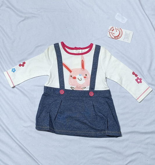 Baby Girl Frock Style Shirt | Full Sleeves for Elegant Everyday Wear | Art No. CM0190