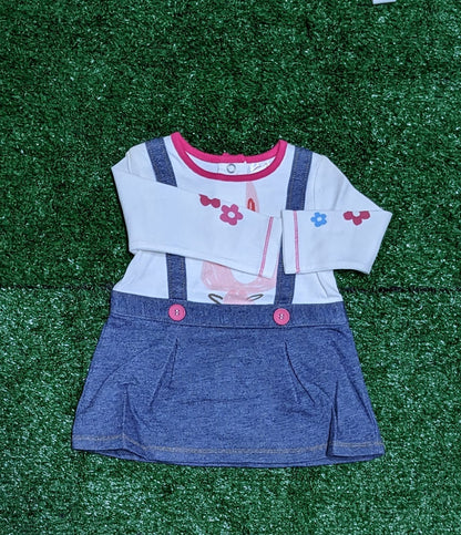 Baby Girl Frock Style Shirt | Full Sleeves for Elegant Everyday Wear | Art No. CM0190
