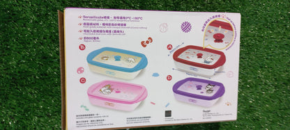 Hello Kitty Airtight Food Container | 800ml Borosilicate Glass | Microwave & Oven Safe