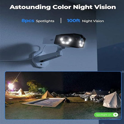 Reolink Duo 2 PoE 8MP Dual-Lens 180° Camera – Color Night Vision, Two-Way Talk, 256GB Support, Local Stand (No Box)