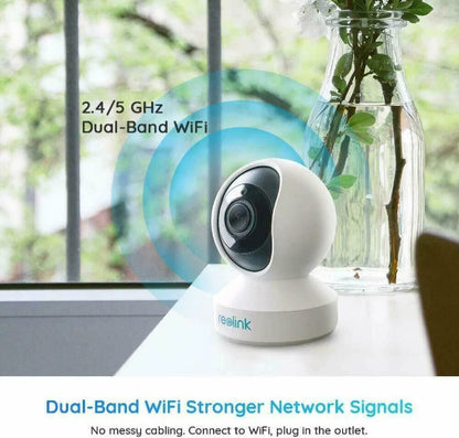 Reolink E1 ZOOM AUTO TRACKING 5mp 360• wifi camera 2 way audio 3x optical zoom motion detection ir night vision Control with mobile app WITHOUT BOX