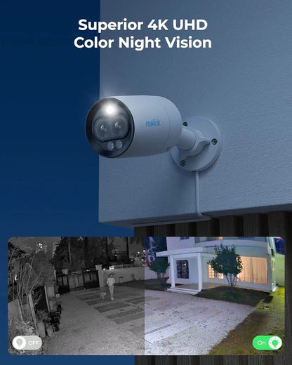 REOLINK 81MA 8mp 4k dual lens camera with motion detection colour night vision 2 way audio  Without box