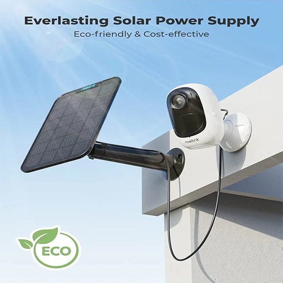 Reolink argus 2e with solar panel box pack with complete accessories  2k 2mp camera with IR night vision 2-way talk waterproof motion detection