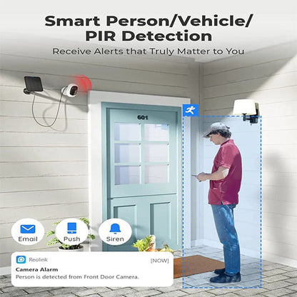 Reolink argus 2e with solar panel box pack with complete accessories  2k 2mp camera with IR night vision 2-way talk waterproof motion detection