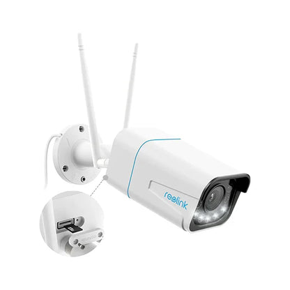 Reolink RLC-511WA 5MP Wired/WiFi Camera – 5× Zoom, Colour Night Vision, 2-Way Audio, Full Kit {WITHOUT BOX}